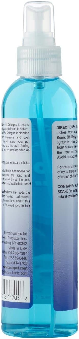 Kenic Oh Baby Pet Cologne, 8-Ounce, Blue (K1705)