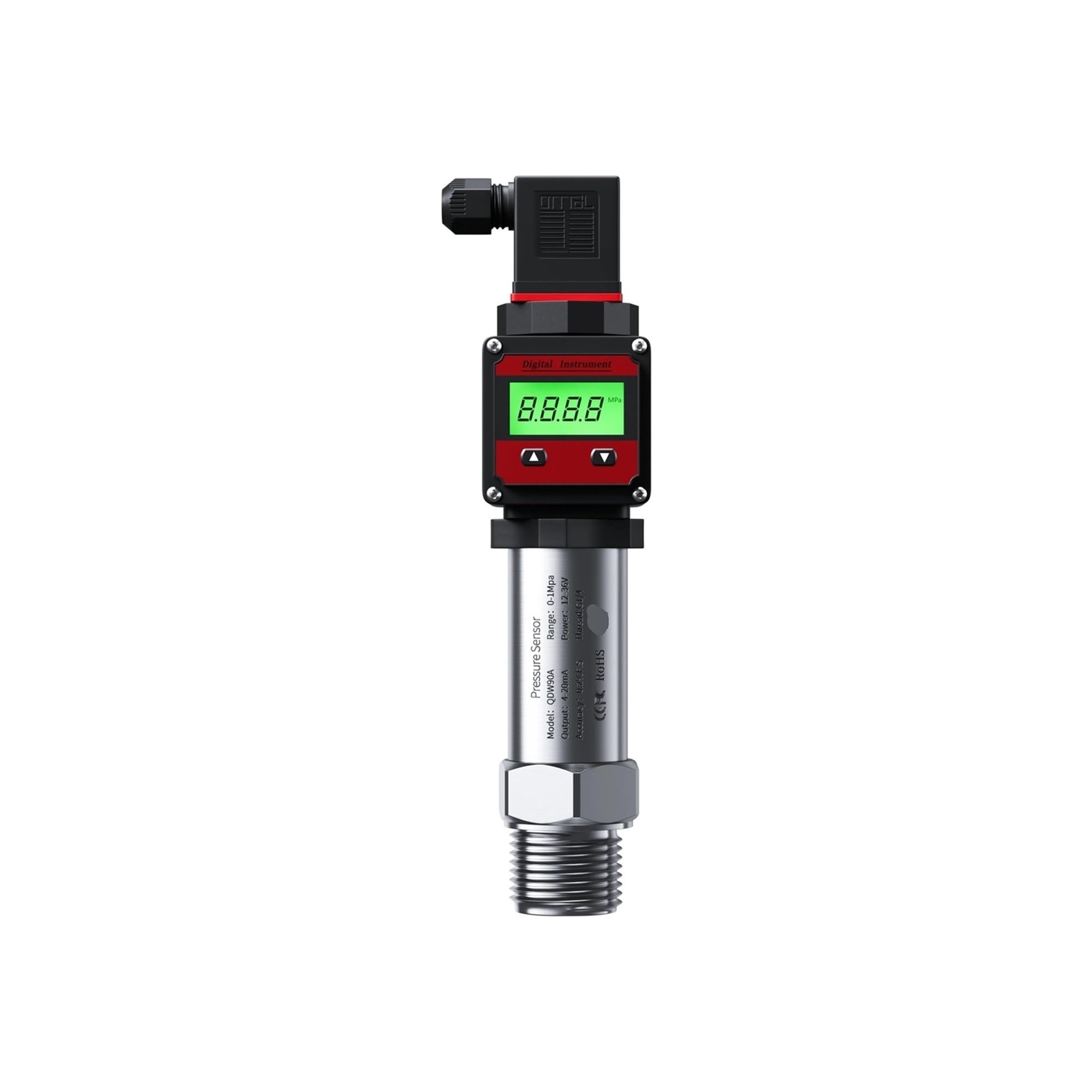 MXXDMOPD LCD Display Pressure Transmitter 4-20mA 0-5V 10V RS485 G1-4 Pressur Sensor(Rs485 Output,0-6Mpa)