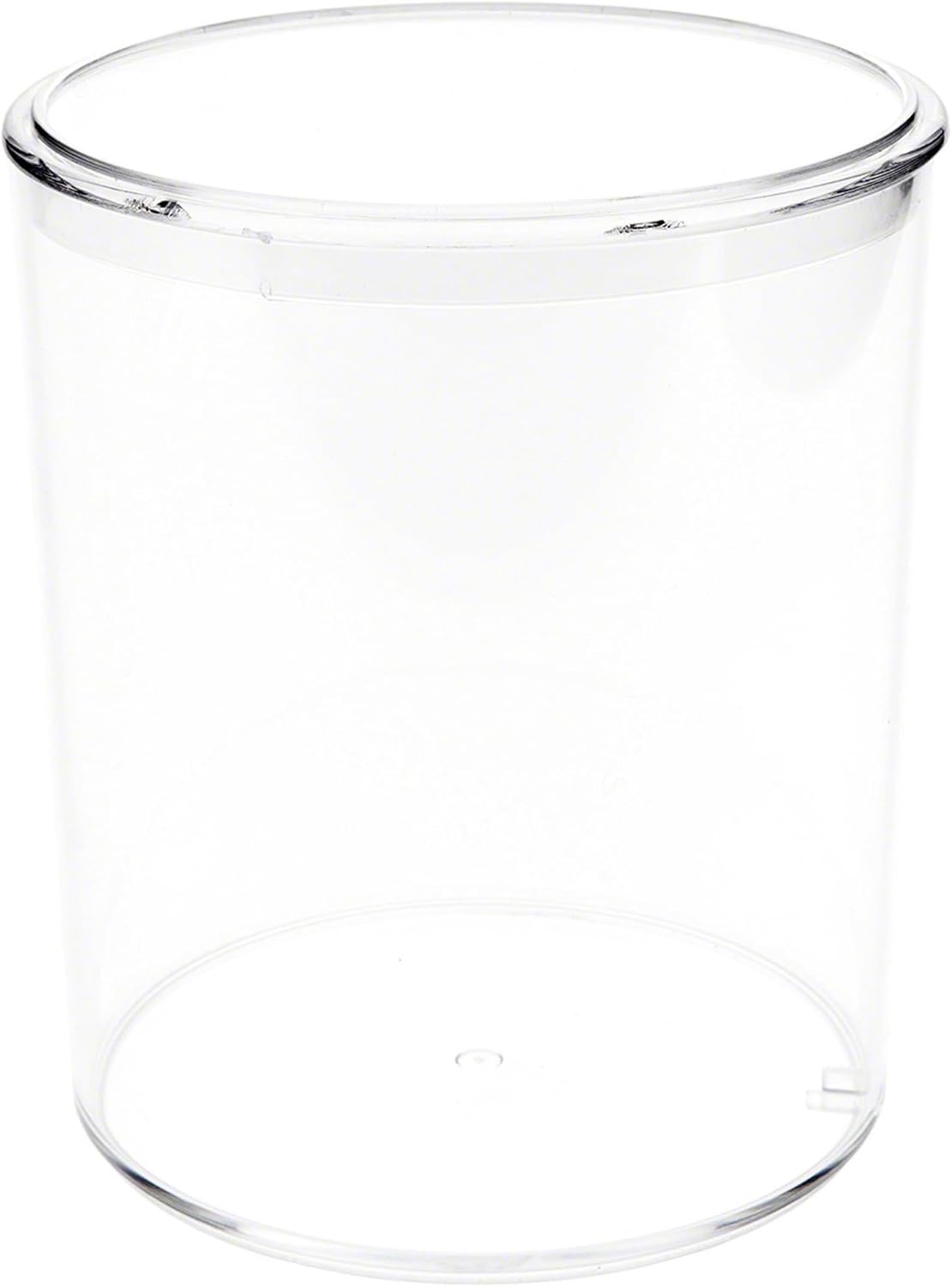 Pioneer Plastics 282C Clear Round Plastic Container, 4.0625" W x 4.75" H, Case of 36