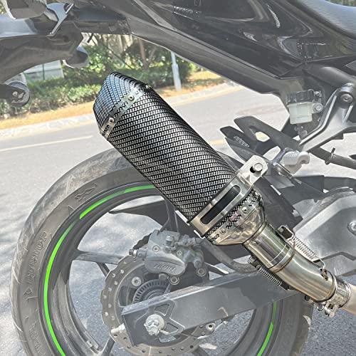 JFG RACING Motorcycle Slip On Exhaust with Muffler...