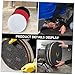 SEWACC Floor Cleaning and Polishing Pad 17 Inch Black Microfiber Machine Mat 5pcs for Industrial Floor Waxing and Scrubbing Applications