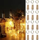 【Decoración y Ambiente Romántico】El tamaño del corcho se adapta a la mayoría de las botellas, como botellas de vino, whisky y cerveza. Traje perfecto de luces fantásticas de bricolaje para decoración de fiestas, Halloween, Navidad, cuadrados, jardines, interiores y exteriores, etc.