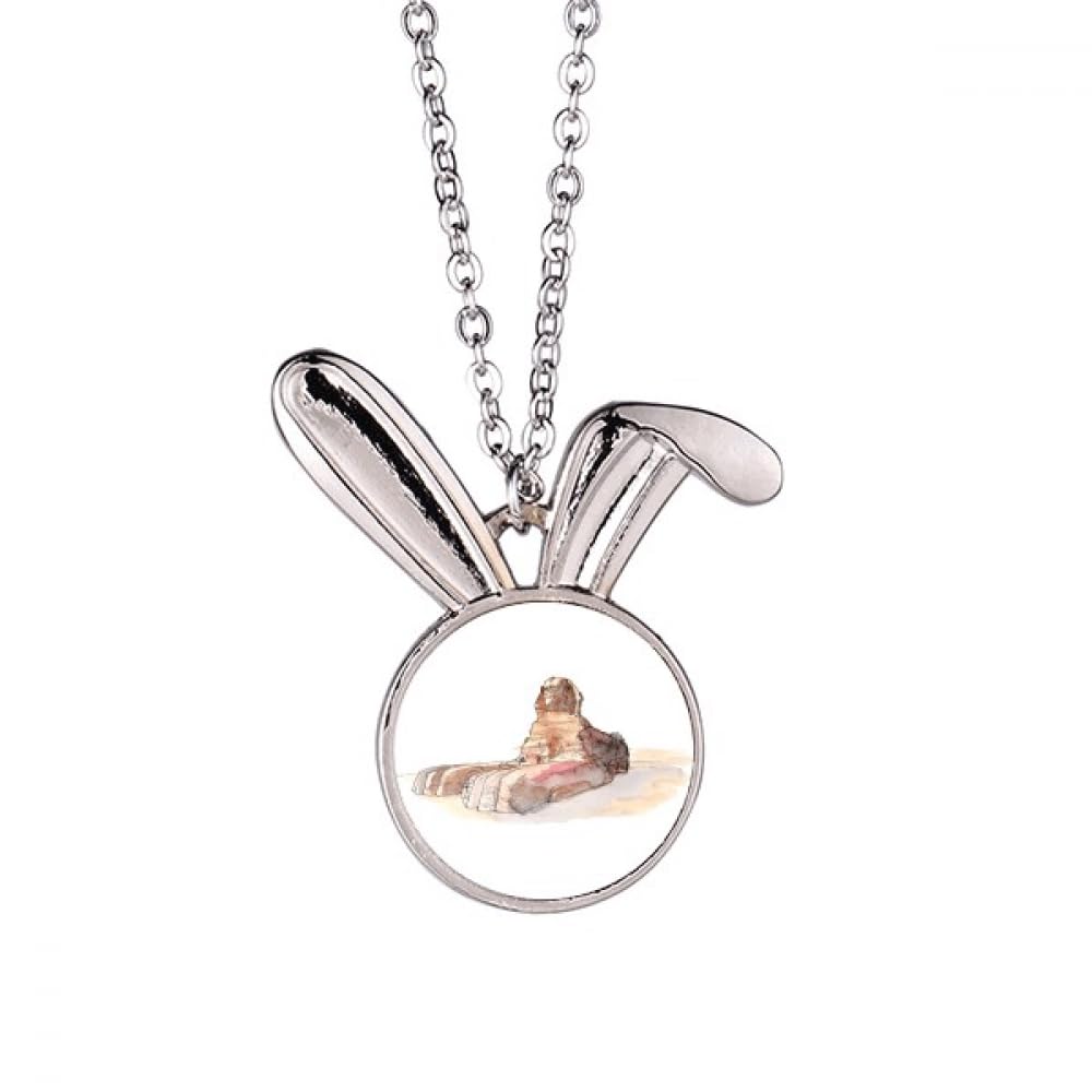 Collier avec pendentif sphinx de Gizeh cadeau anniversaire original