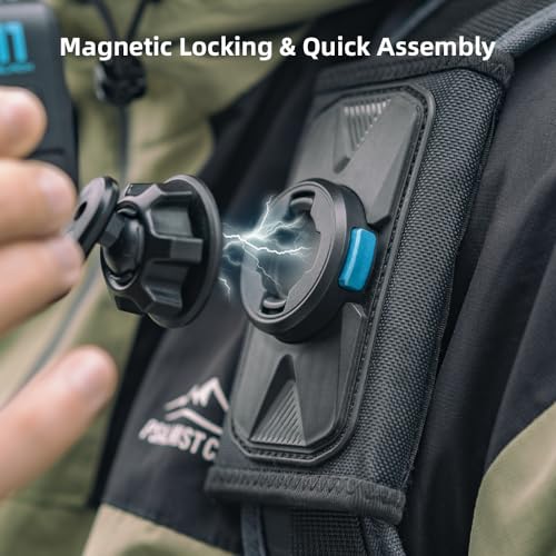 image for SUREWO Magnetic Quick Release Backpack Shoulder Strap Mount Bag Belt S