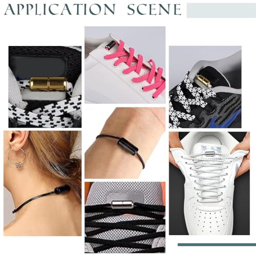 Ph Pandahall WH-FIND-PH0002-96-US24 15 Colors No Tie Shoelace Buckle 30Pcs Tieless Buckle Lock Metal Turnbuckle Connector Aluminum Jewelry Clasps thumb #1