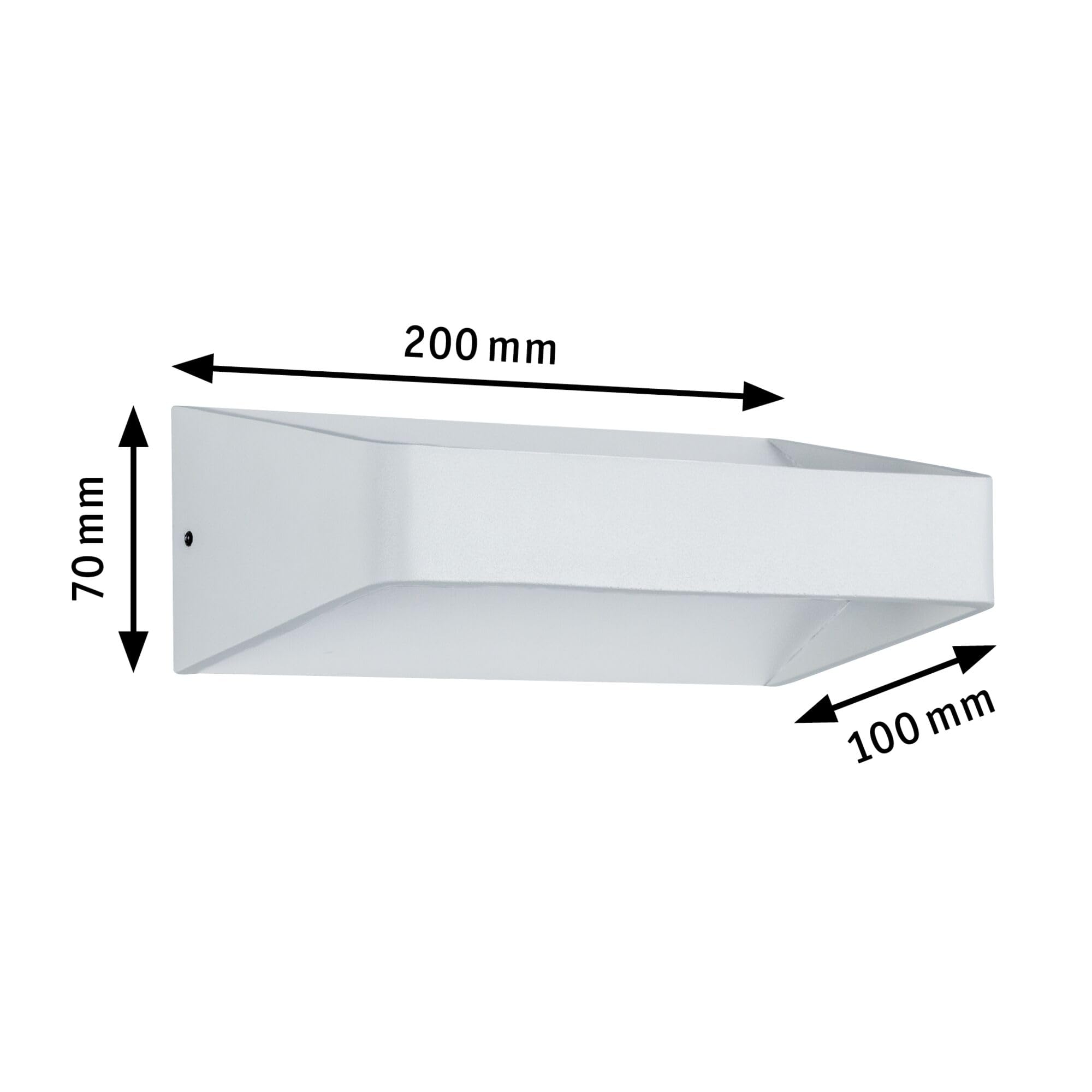 Paulmann 70790 LED Wandleuchte Barr moderne Wandlampe LED Wandbeleuchtung 5,5W Lichtakzente Weiß Lichteffekte 2700K Warmweiß