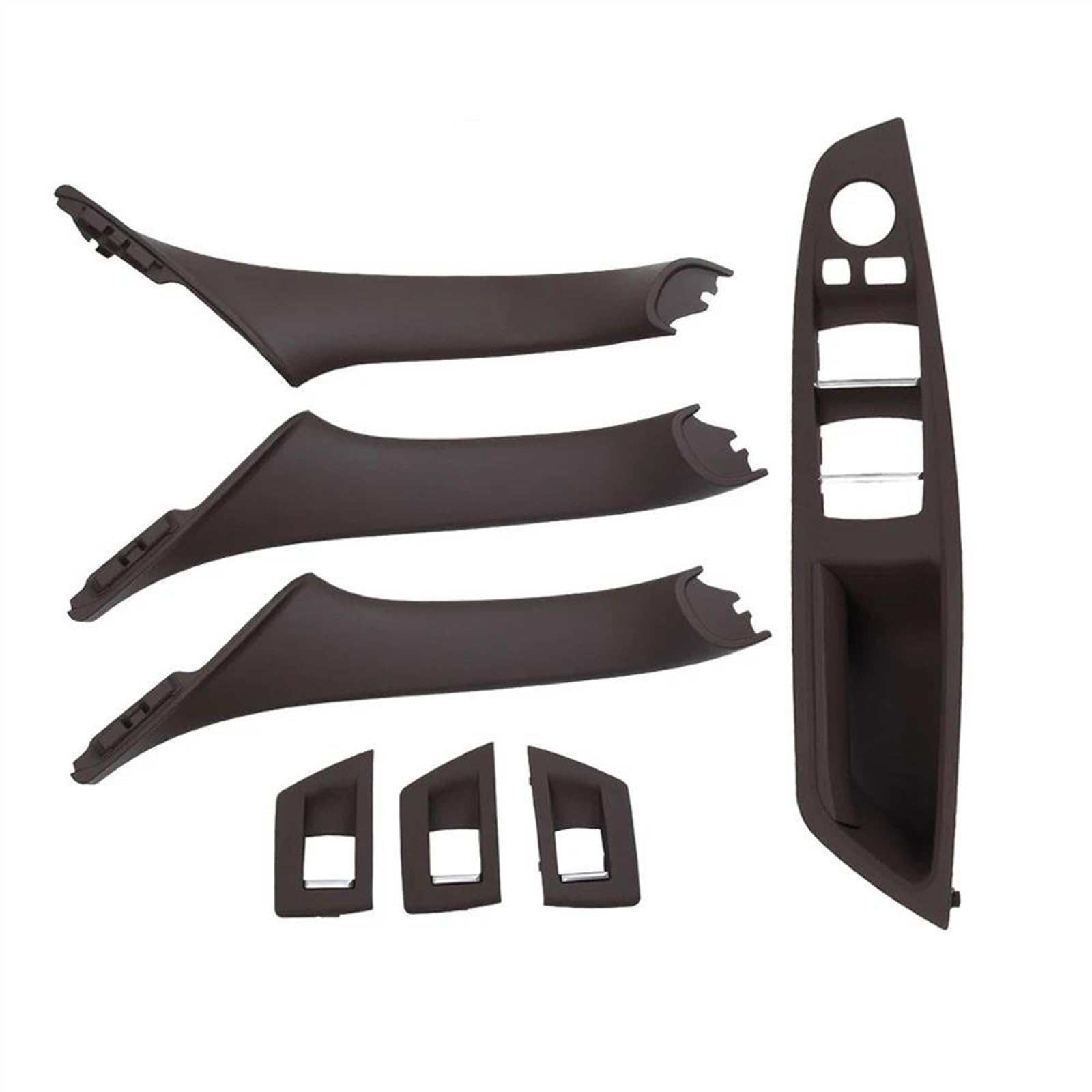 Blnetu Rhd Moka 7Pcs For 5 Series F10 F11 F18 520 523 525 528 530 Rhd Car Interior Door Pull Handle Armrest Panel Trim