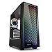 Sharkoon RGB LIT 200 - Caja de Ordenador, PC Gaming, Semitorre ATX, Negro