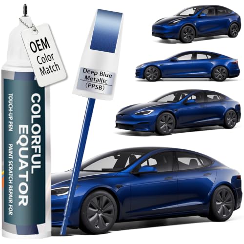 (Deep Blue Metallic PPSB) Touch up Paint for Tesla Model Y/3/X/S