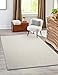 Produktbild the carpet Grande Moderner Flauschiger Dichter Kurzflor Wohnzimmer Teppich, Supersoft Feeling, Melange Effekt, Eleganter Glanz, Creme, 120 x 170 cm