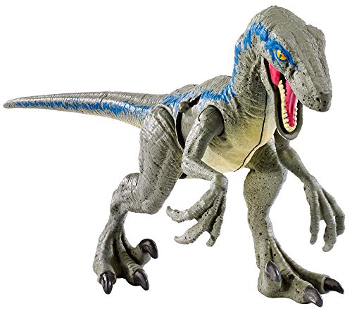 Jurassic World Battle Damage Velociraptor Blue Action Figure #TOP14