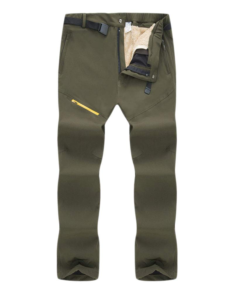 Uomo Donna Pantaloni da Trekking Sci Neve Arrampicata Escursionismo Outdoor Pantaloni Softshell Fodera in Pile Pantaloni da Lavoro Impermeabile Pantaloni Antivento Caldo