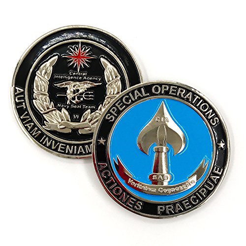 special operations coin - CIA Navy Seal Team VI Special Operations Central Intelligence Agency SAD Clandestine Service Challenge Coin