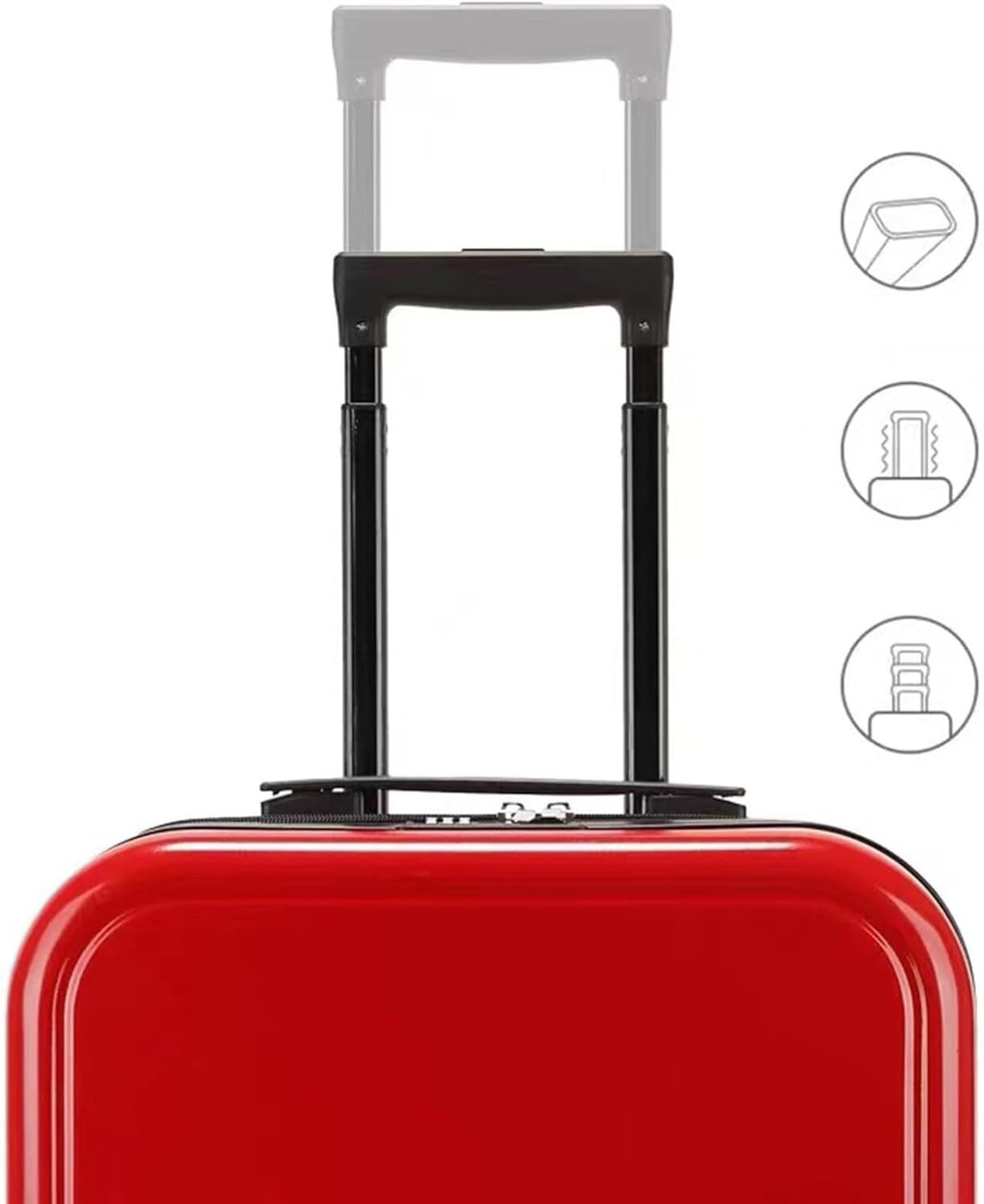 Zestaw walizek podróżnych, bagaż podręczny, 2-częściowe zestawy walizek z kołami obrotowymi, twarda skorupa, zestaw walizek biznesowych (B, 50 cm)