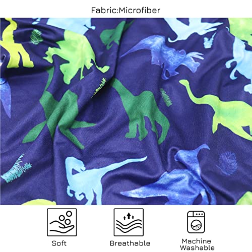 Tanofar HU-XI-33 Toddler Pillowcase, Kids Pillow Cover For Sleeping, 2 Pack Dinosaur Set Fit Pillow Sized 13"X 18 Inch Or 14"X19", 100% Silky Soft Microfiber, Envelope Closure, Baby Travel Pillowcase For Boys Girls thumb #2