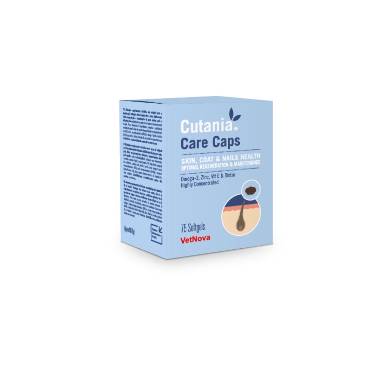 VETNOVA CUTANIA® Care Caps 75 cápsulas