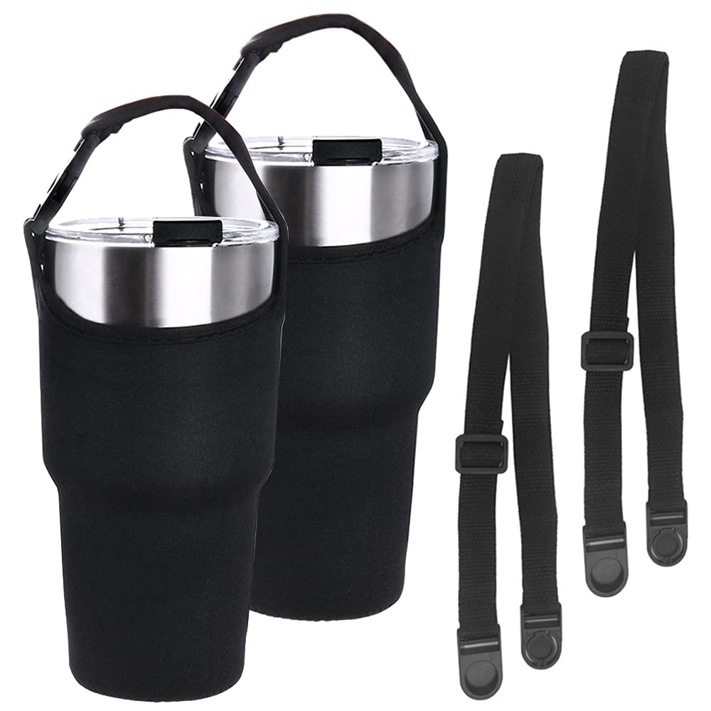 Sac de transport pour gobelet 887 ml avec poignée en néoprène noir