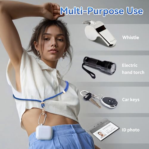 Image of VVAAGG Cell Phone Lanyard for iPhone: Crossbody Phone Strap Adjustable Neck Wrist Strap Anti Theft Long Lanyard Travel Essential for Women Most iPhone and Android Smartphones