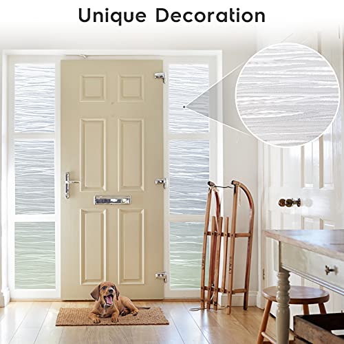 Rabbitgoo A028-44.5-02-2 Window Privacy Film Frosted Glass Film Removable Vinyl Door Window Coverings Uv Blocking Self Static Cling Non-Adhesive Window Clings Sticker thumb #3