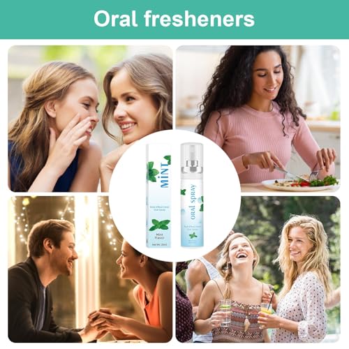Mund-Atemspray, Mundgeruch, Mundgeruch, beseitigt schlechten Atem, Mundspray für frischen Atem, Feuchtigkeitsspray, erfrischendes Mundspray – Bild 8
