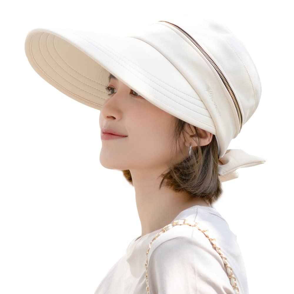 Sun Hats for Women, 2 in 1 Adjustable Zip-Off UV Protection