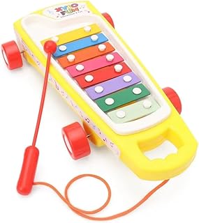 Next Store Kids Xylophone Toy – Classic Musical Instrument with Wheels and Bright Colors, Educational Toy for Developing Motor Skills and Creativity for Kids of All Ages