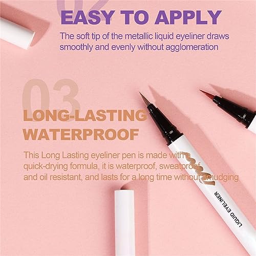 Delineador Líquido Color Perlado Resistente al Agua 0.7ml miniatura 2