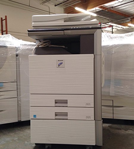 ABD Office Solutions Refurbished Sharp MX-M363 Tabloid-Size Monochrome Laser Multifunction Copier Machine – Print, Copy, Scan, Auto Duplex, Network, 2 Trays, Cabinet