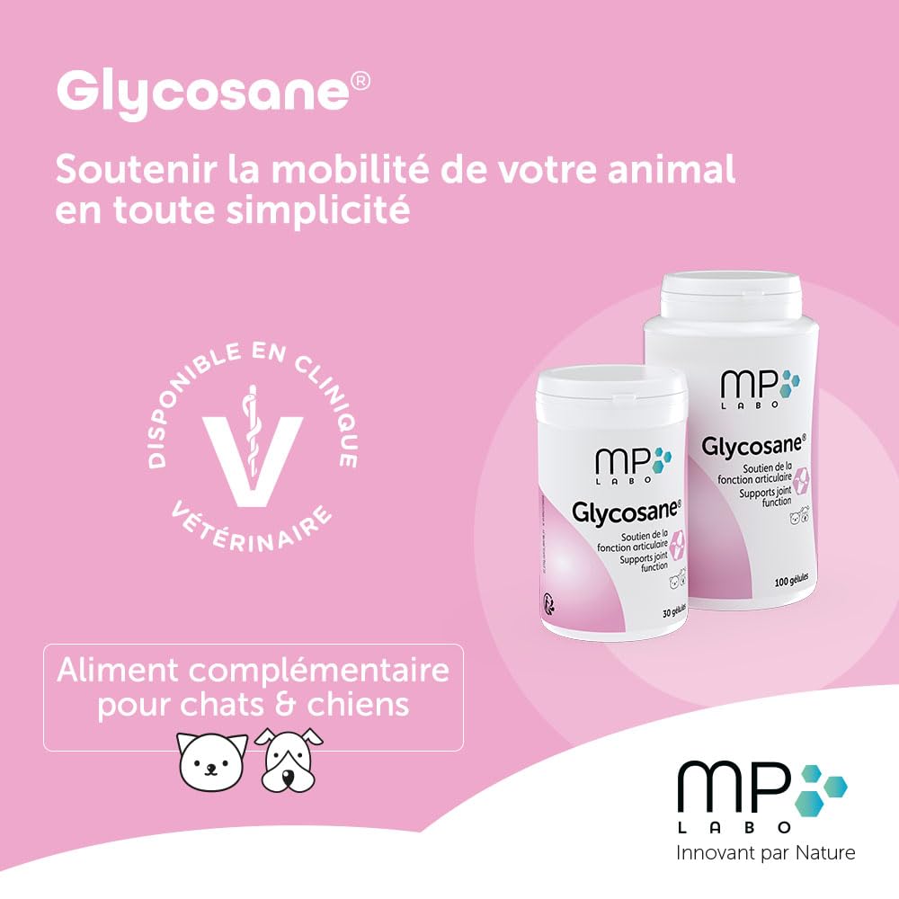 MP Labo Glycosane® - Soutien de la Fonction Articulaire pour Chien et Chat (100 gélules)