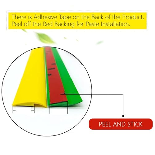 Zeyue 6.56 Ft Pvc Carpet & Floor Edging Trim Strip-Threshold Transition Strips-Self Adhesive-Suitable For Threshold Transitions With A Height Less Than 5 Mm (5Mm, Yellow Oak) #TOP5