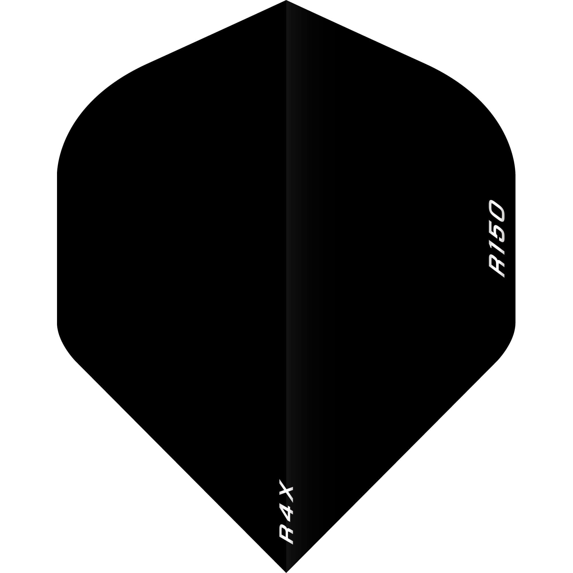 RUTHLESS | RX Solid R4X Dart Flights | Extra Strong 150 Micron | Standard No2, Black, 10 Sets of 3 Flights (10XF3465)