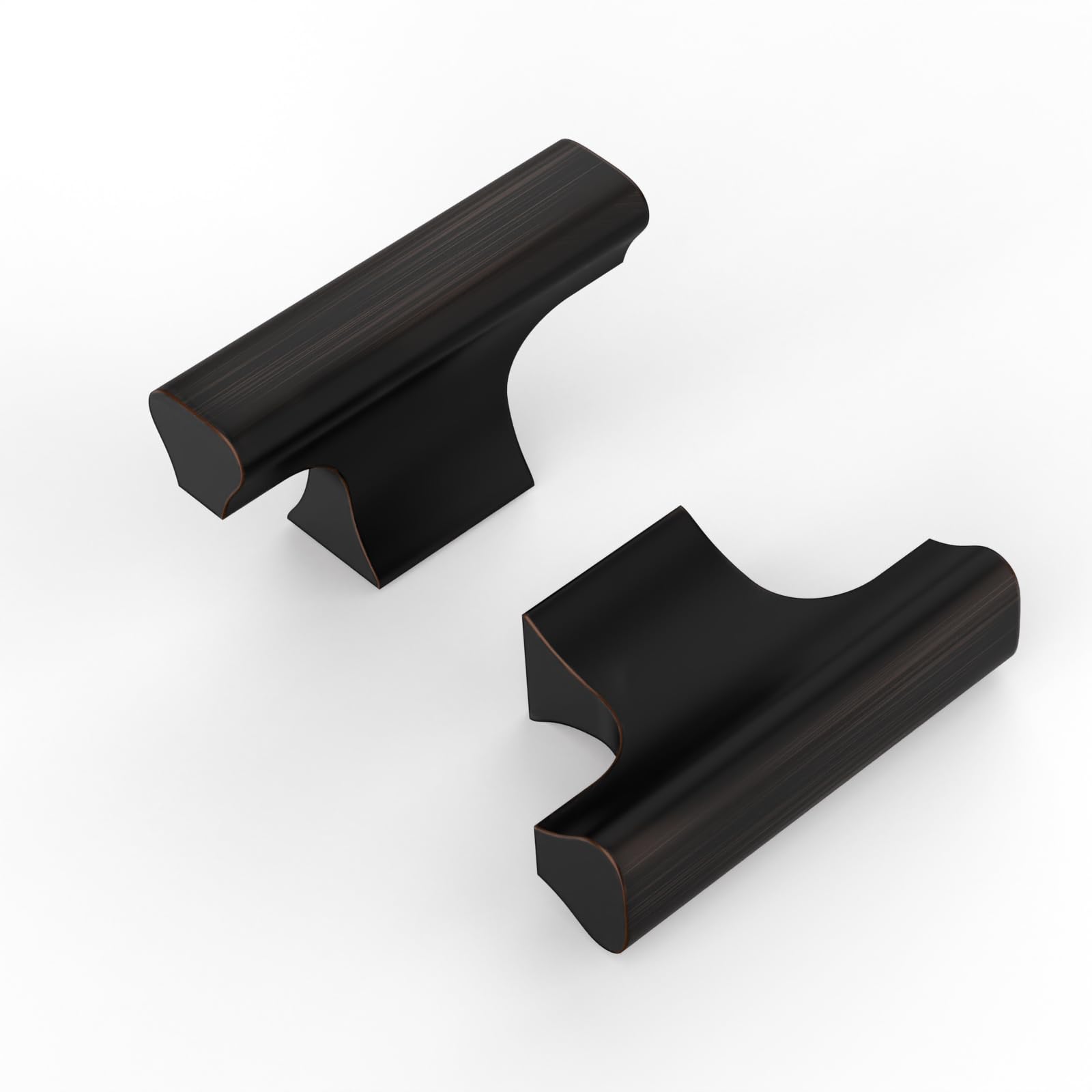 Boutons d'armoire en bronze huilé 9BUILD au design raffiné pour quincaillerie fine