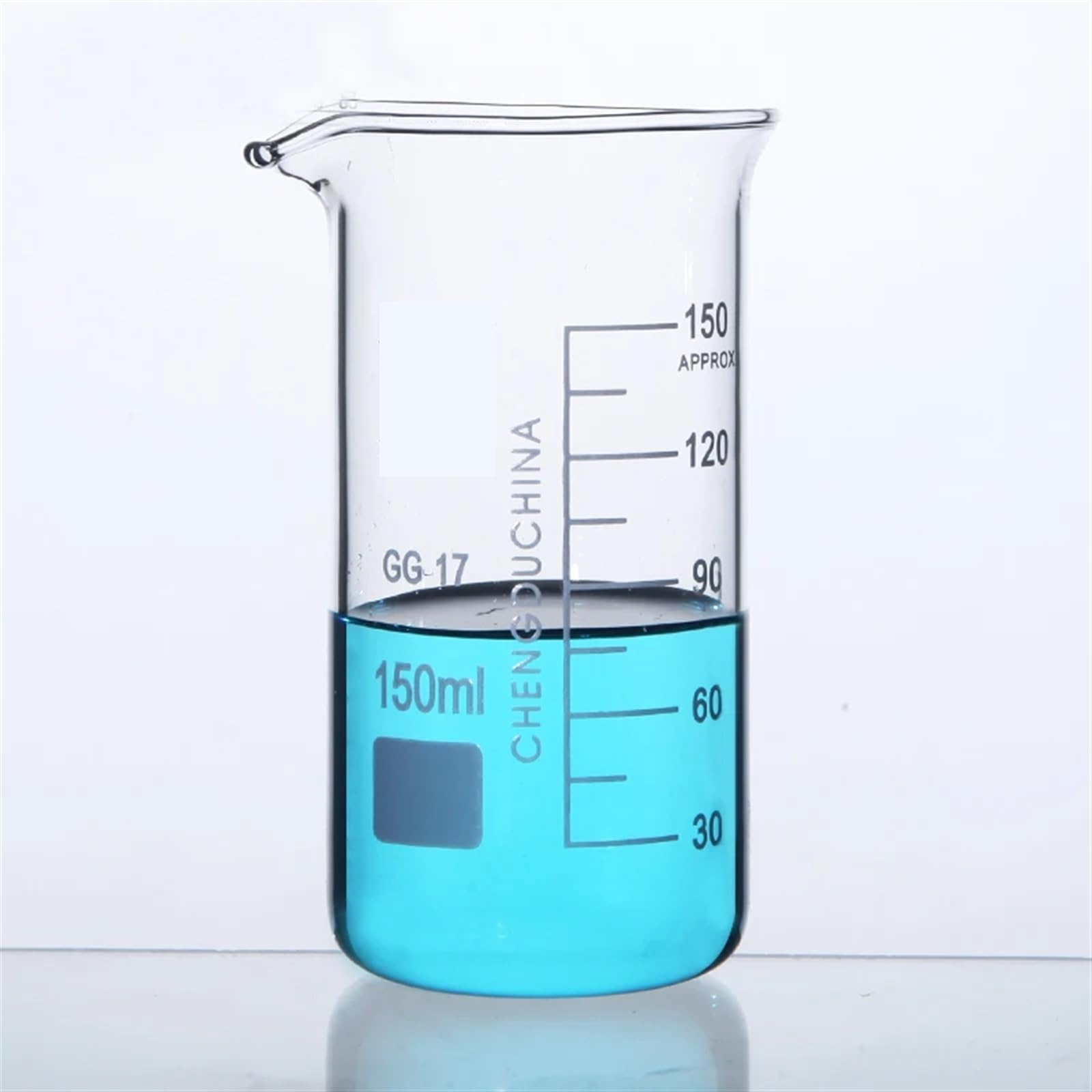 Erlenmeyerkolben aus Glas Messkolben, 50-1000 ml Borosilikat-Messbecher aus Glas in hoher(400ml 4pcs)
