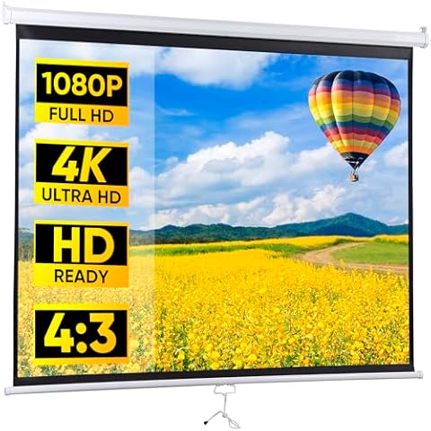 ZENY 72 Inch Portable Projector Screen Cover
