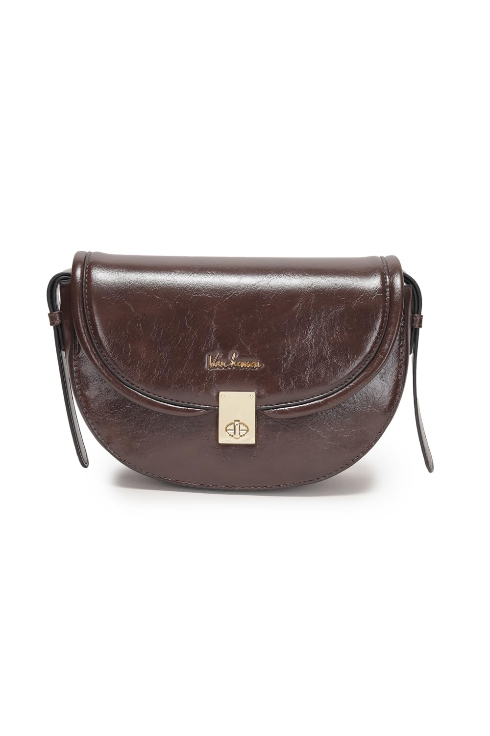 van heusen Women Dark Brown Solid Casual Sling Bag-picture-13