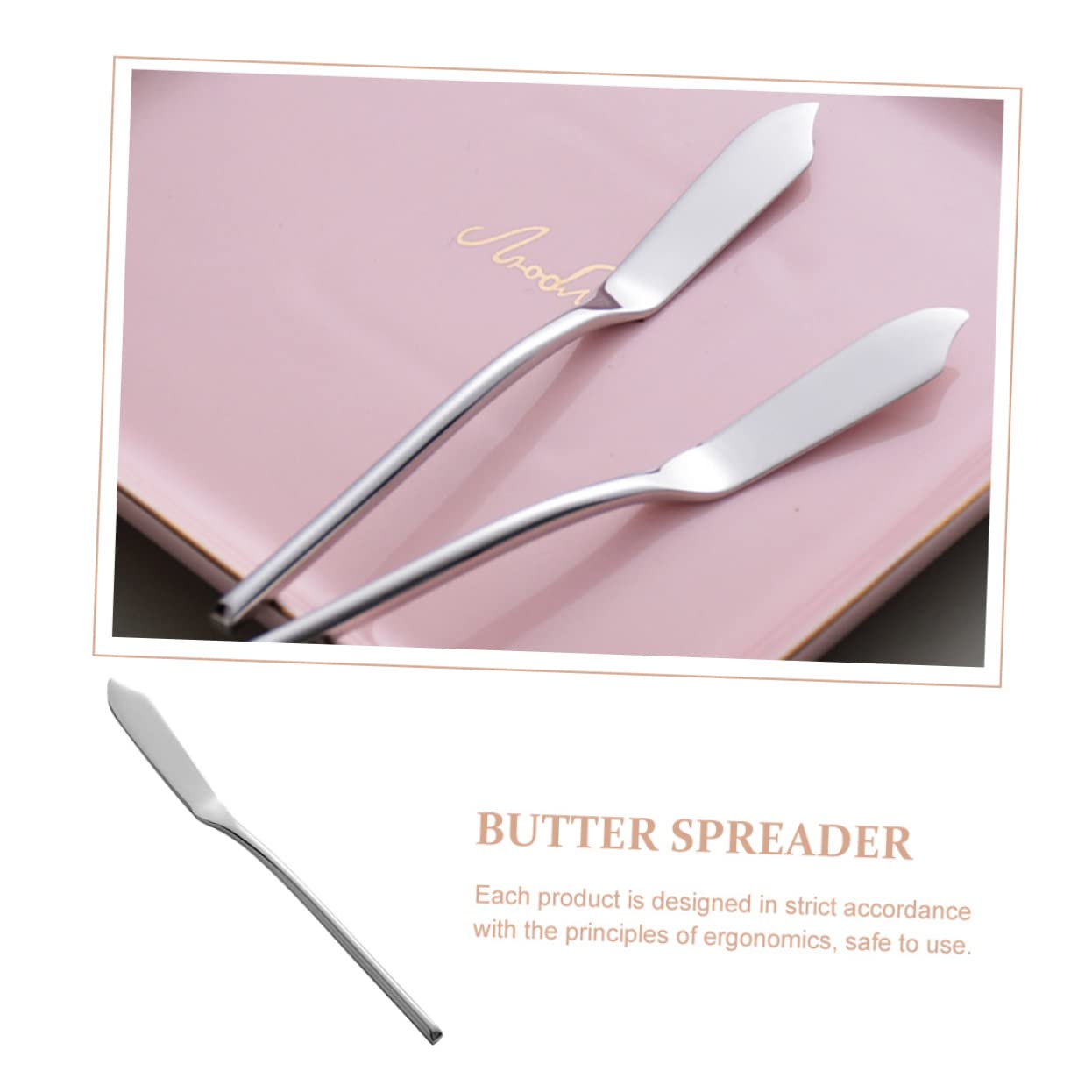 OFFSCH Butter Knife for Cold Butter Cake Spatula Stainless Steel Baking Tool Jam Spreader Kitchen Utensil for Home