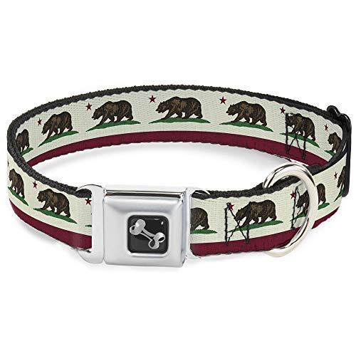 Collier chien drapeau Californie réglable 18-81 cm Buckle Down grand format - 2