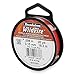 Beadalon Wildfire 0.006" Red 20 yd Thermally Bonded Beading Thread