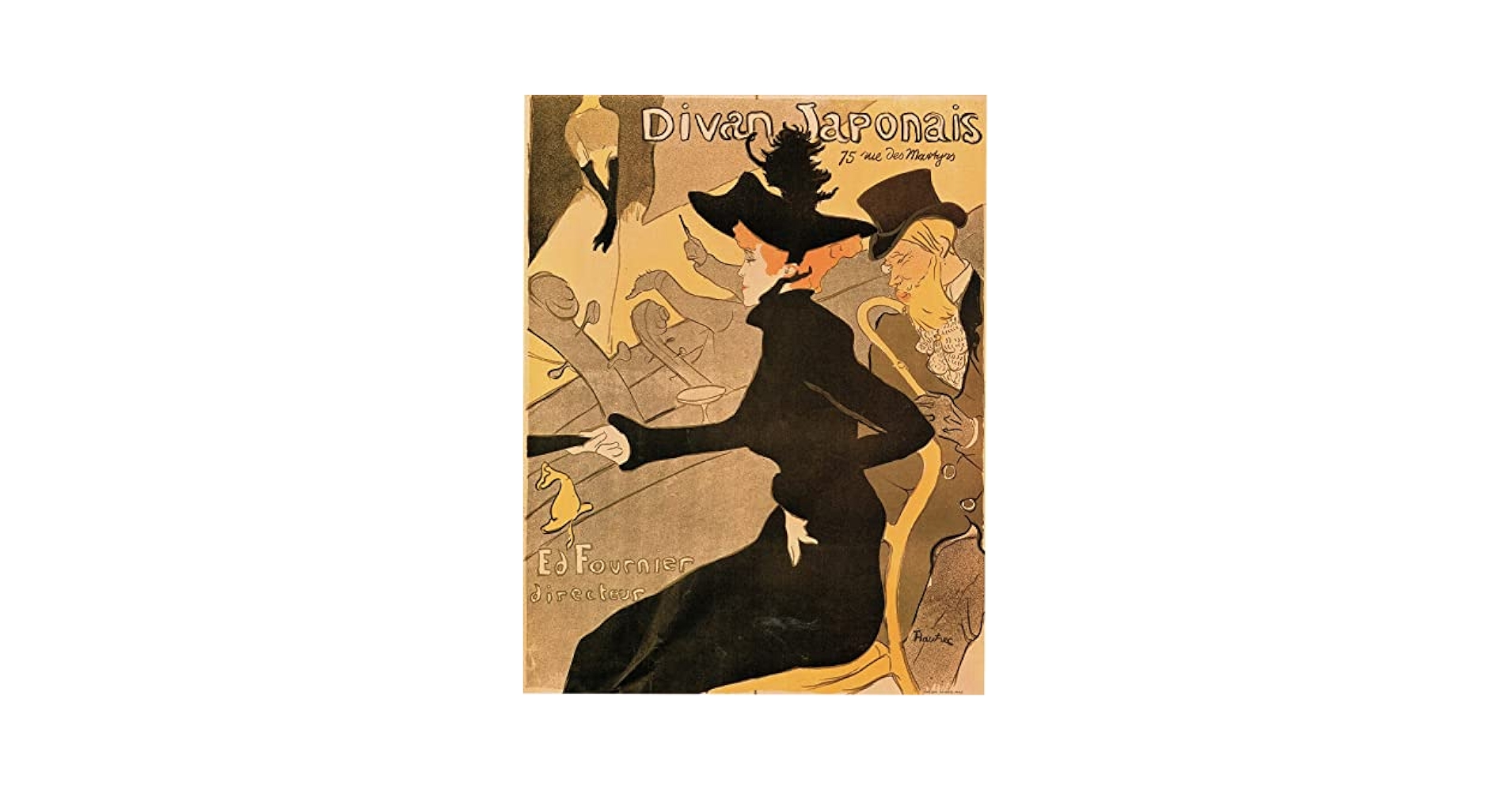 Amazon.co.jp: Henri de Toulouse Lautrec Divan Japonais 1892