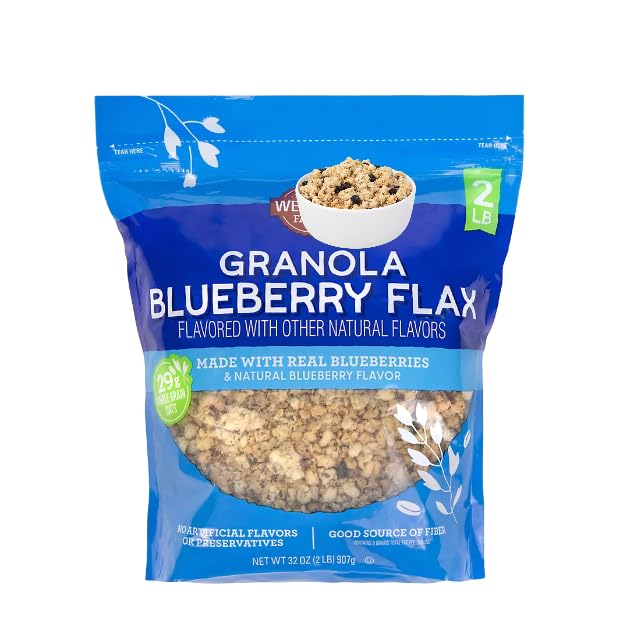 Blueberry Flax Granola, Naturally Flavored, 32 oz (1 Pack)