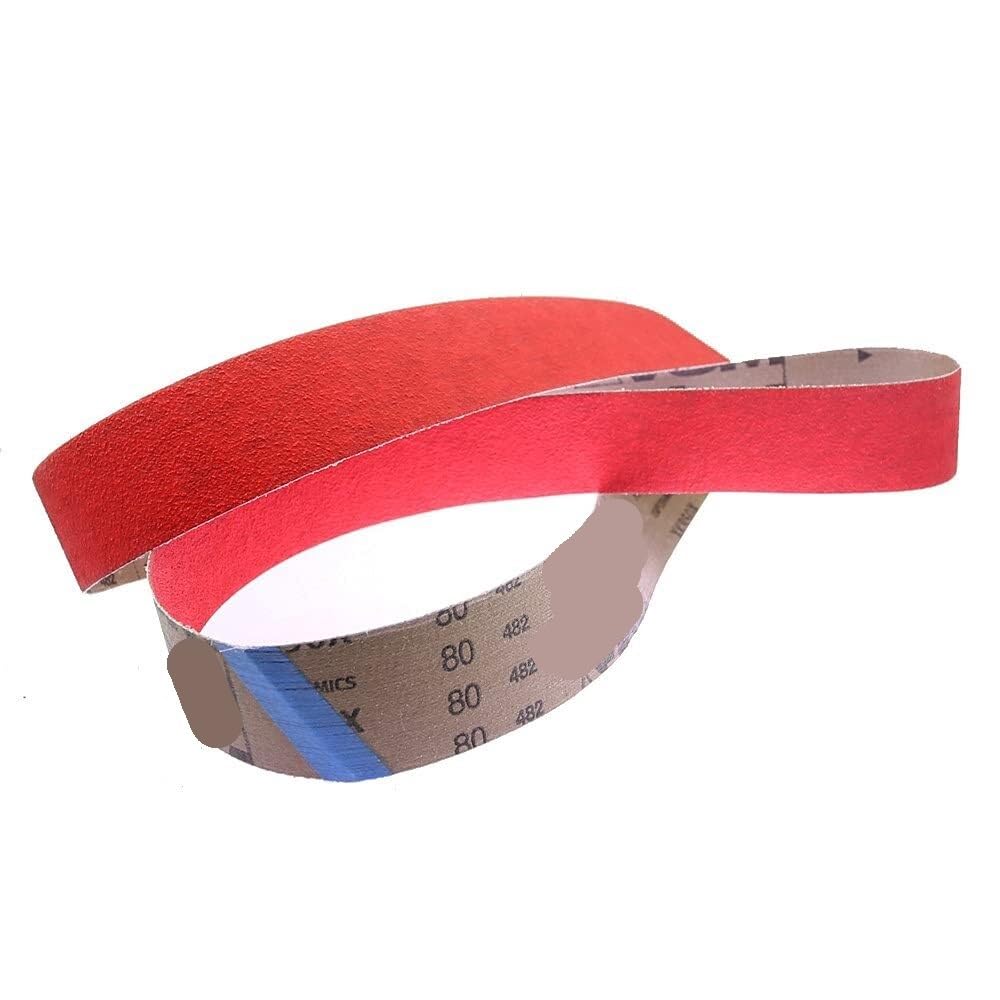 Ceramiczne pasy ścierne do szlifowania stali 2000x50mm z wieloma opcjami ziarna(4 pieces MIX)