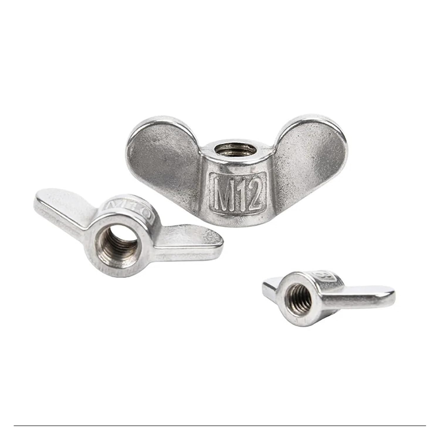 2-10pcs 304 Stainless Steel Wing Nut DIN315 Rounded Wings Wing Nuts Butterfly Nut Customized CNC Machining M4 M6 M8 M10 M12 M16 M20(M5 10pcs)