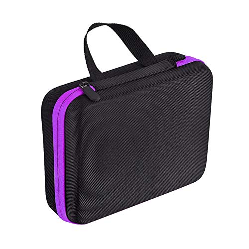 circulor Sac De Rangement pour Huiles Essentielles À 30 Compartiments Boîte Huile Essentielle Trous Aromathérapie Sac De Rangement Coque Rigide Imperméable Trousses De Toilette, 5-15ML Cover