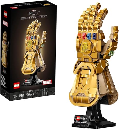 LEGO 76191 Marvel Le Gant de l’Infini: Modèle Thanos à Construire pour Adultes & 75304 Star Wars Le Casque de Dark Vador, Kit de Construction, Maquette, Masque, Collection, Décoration