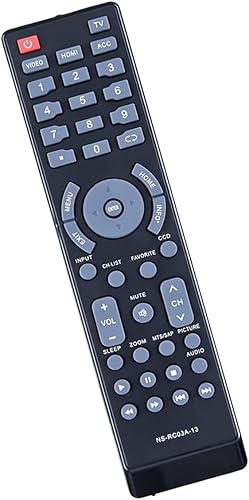 GHUST NS-RC03A-13 NSRC03A13 - Mando a distancia para Insignia TV NS-19E310A13 NS-19E320A13 NS-22E340A13 NS-24LD100A13 NS-24LD120A13 NS-26E340A13