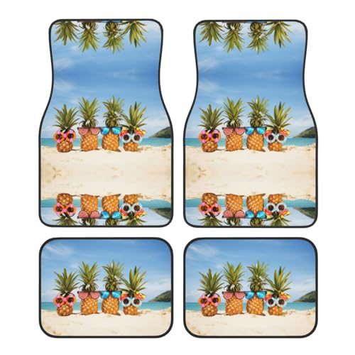 Tapis de voiture ananas à ajustement universel pour habitacle de SUV