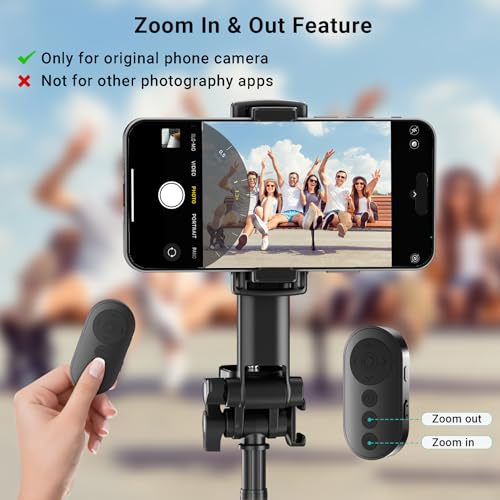 Wireless Camera Remote Control with Zoom for iPhone & Android, Versatile Shutter with Front/Rear Camera Switch for Photo & Video, Smartphone Remote Clicker for TikTok - Thumbnail 3