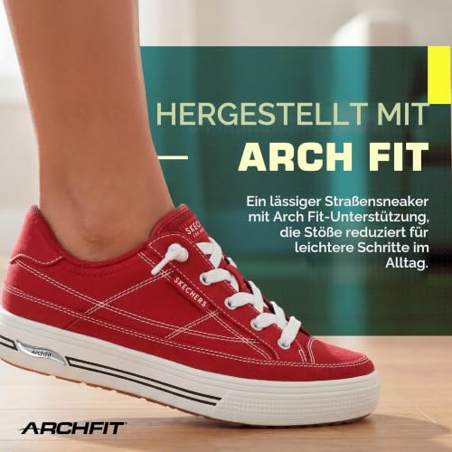 Skechers Arcata Arcata Arcade für Damen, Rot/Ausflug, einfarbig (Getaway Solids), 10 Wide – Ansicht 3