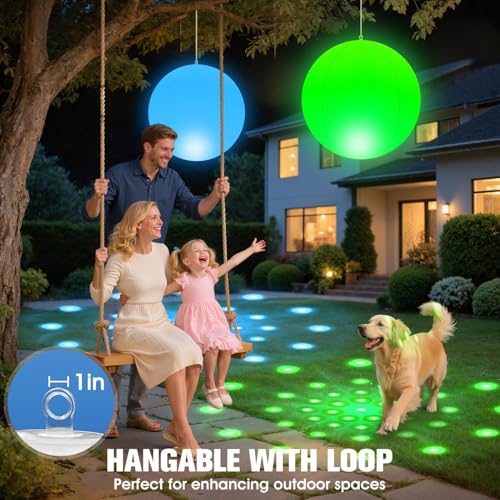Globos de piscina luminosos con mando a distancia impermeable 4