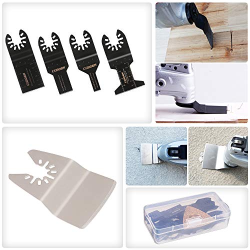 35 Pcs Oscillating Saw Blades Set Universal Metal Wood Multi Tool Blades Quick Release Multitool Accessories for Bosch DeWalt Fein Craftsman Ridgid Ryobi Makita Milwaukee 6 35 Pcs Oscillating Saw Blades Set Universal Metal Wood Multi Tool Blades Quick Release Multitool Accessories for Bosch DeWalt Fein Craftsman Ridgid Ryobi Makita Milwaukee - Image 6